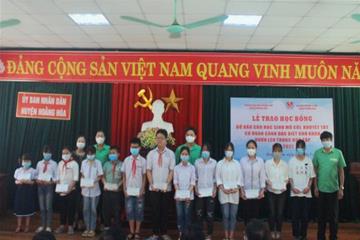 Tiến Nông trao học bổng quý II năm 2021 cho trẻ em mồ côi có hoàn cảnh khó khăn tại huyện Hoằng Hoá, tỉnh Thanh Hoá