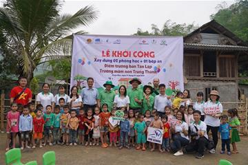 Tiến Nông đồng hành cùng CLB “Vì trẻ em vùng cao” xây dựng 2 điểm trường tại huyện Quan Hóa