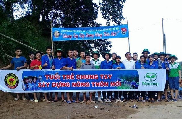 Tuổi trẻ Tiến Nông chung tay xây dựng nông thôn mới